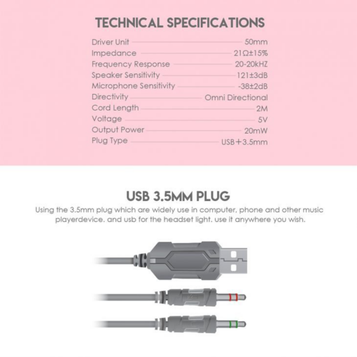Slusalice Gaming Fantech HG20 Chief II Sakura - Image 4