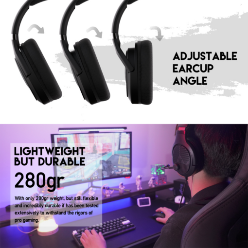 Slusalice Gaming Fantech MH88 Trinity crne - Image 3