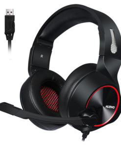 Slusalice Gaming Nubwo N11U LED USB crno crvene