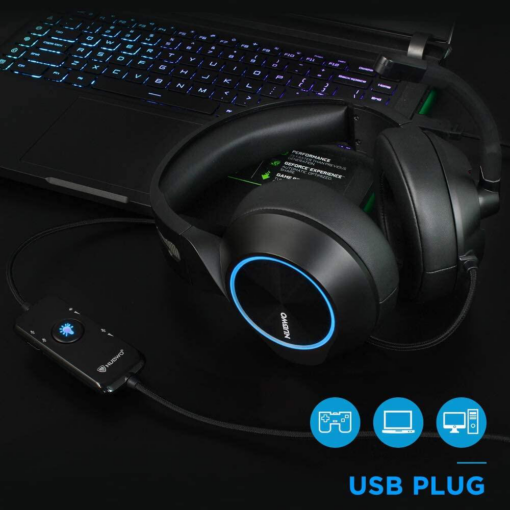 Slusalice Gaming Nubwo N11U LED USB crno plave - Image 5