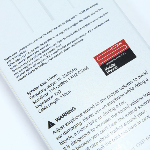 Slusalice Oxpower OXP-040 3.5mm bele - Image 3