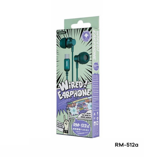 Slusalice REMAX RM-512a Type C zelene - Image 3