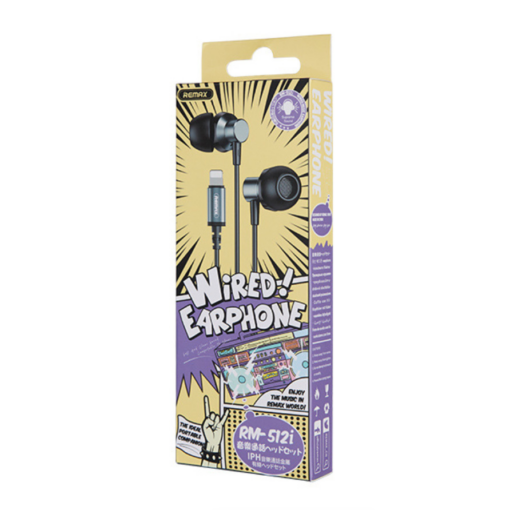 Slusalice REMAX RM-512i za iPhone lightning crne - Image 3
