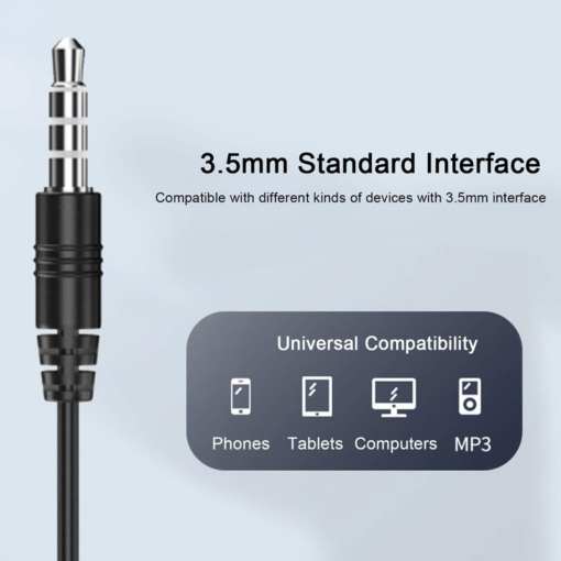 Slusalice REMAX Wired RW-105 3.5 mm bele - Image 3