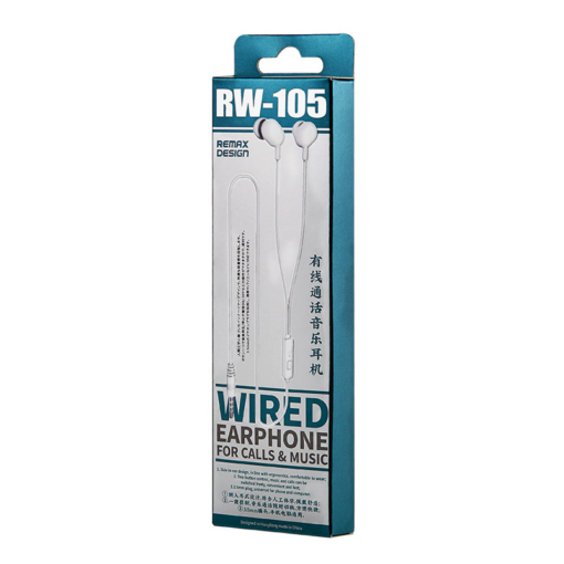 Slusalice REMAX Wired RW-105 3.5 mm bele - Image 5