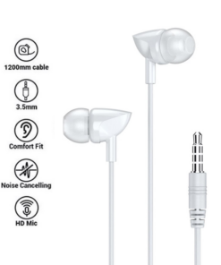 Slusalice REMAX Wired RW-106 3.5 mm bele