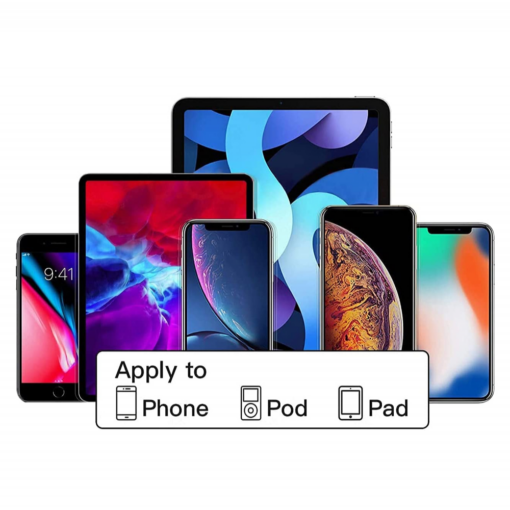 Slusalice sa adapterom za punjenje JH 201 za iPhone lightning bele - Image 2