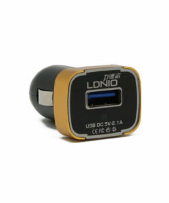 Auto punjac LDNIO DL-C22 dual USB 2.1A sa iPhone lightning kablom beli