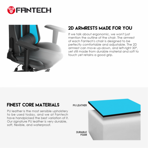 Stolica Gaming Fantech Korsi GC-191 crvena - Image 4