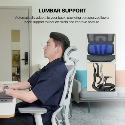 Stolica Office Fantech OC3 Ergonomska crna - Image 4