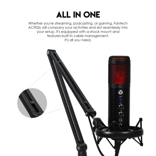 Studijski stalak za mikrofon Fantech AC902s Microfone boom arm crni - Image 3