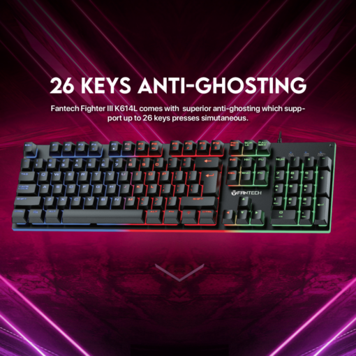 Tastatura Gaming Fantech K614L Fighter II crna - Image 2