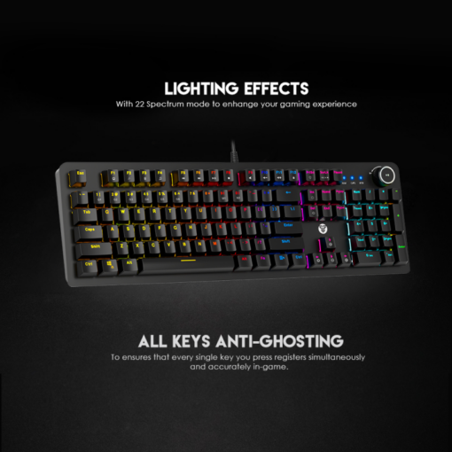 Tastatura Mehanicka Gaming Fantech MK853 RGB Maxpower (blue switch) Space Edition - Image 4