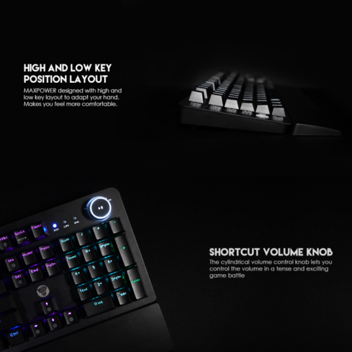 Tastatura Mehanicka Gaming Fantech MK853 RGB Maxpower (blue switch) Space Edition - Image 5