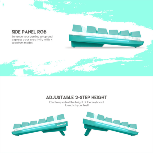 Tastatura Mehanicka Gaming Fantech MK856 RGB Maxfit 87 (Red switch) Mint Edition - Image 3