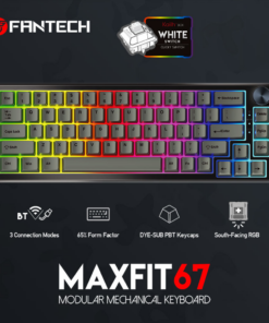 Tastatura Mehanicka Gaming Fantech MK858 RGB Maxfit67 crna (white switch)
