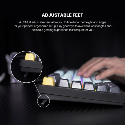 Tastatura Mehanicka Gaming Fantech MK875 RGB Atom 81 SkyBlue (Blue switch) - Image 4