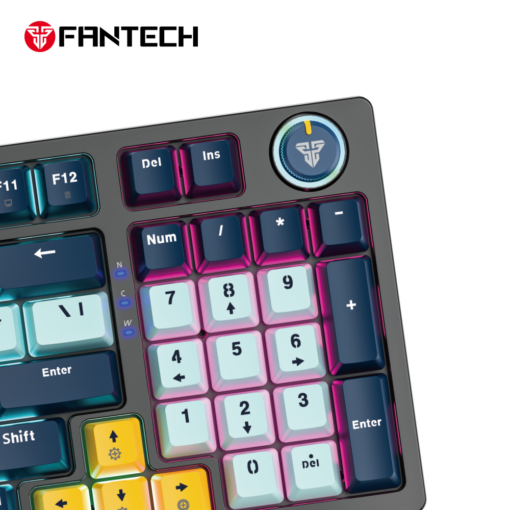 Tastatura Mehanicka Gaming Fantech MK890 RGB Atom 96 Navy (Red switch) - Image 3