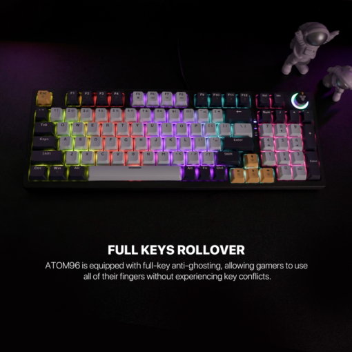 Tastatura Mehanicka Gaming Fantech MK890 RGB Atom 96 Navy (Red switch) - Image 4
