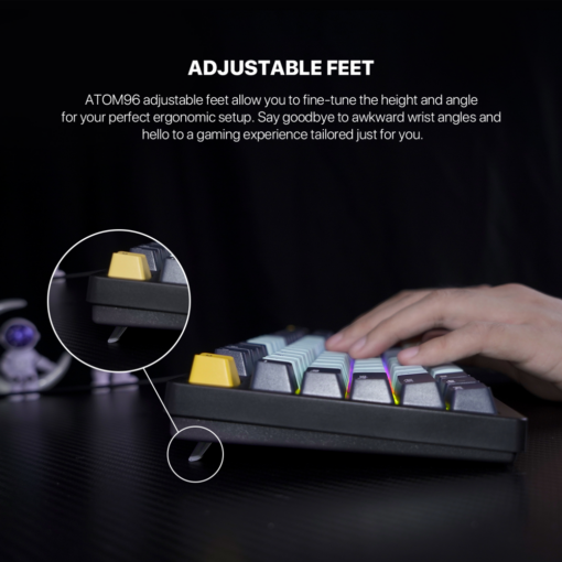 Tastatura Mehanicka Gaming Fantech MK890 RGB Atom 96 Navy (Red switch) - Image 5