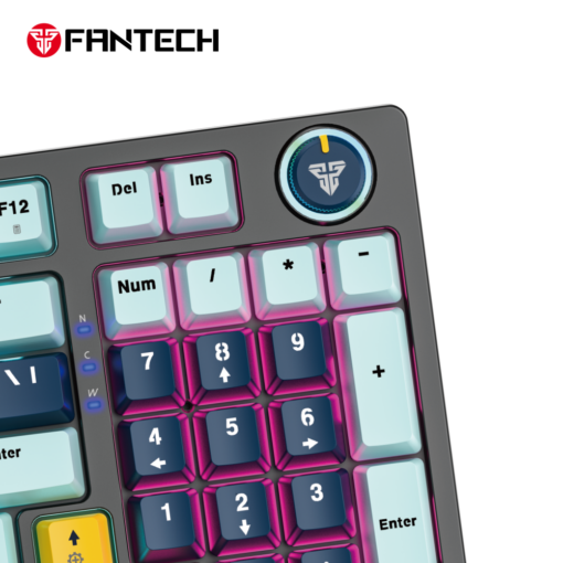 Tastatura Mehanicka Gaming Fantech MK890 RGB Atom MK96 SkyBlue (Blue switch) - Image 3