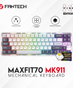 Tastatura Mehanicka Gaming Fantech MK911 RGB Vibe Maxfit 70 Epic Greyscale Wireless (Yellow switch)