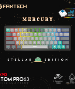 Tastatura Mehanicka Gaming Fantech MK912 RGB Atom PRO63 Wireless Mercury (blue switch)
