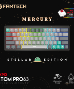 Tastatura Mehanicka Gaming Fantech MK912 RGB Atom PRO63 Wireless Mercury (red switch)