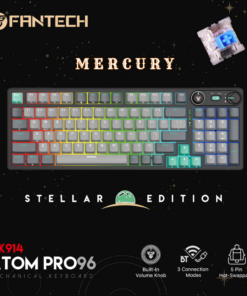Tastatura Mehanicka Gaming Fantech MK914 RGB Atom PRO96 Wireless Mercury (blue switch)