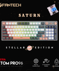 Tastatura Mehanicka Gaming Fantech MK914 RGB Atom PRO96 Wireless Saturn (blue switch)