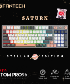 Tastatura Mehanicka Gaming Fantech MK914 RGB Atom PRO96 Wireless Saturn (red switch)