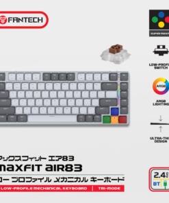 Tastatura Mehanicka Gaming Fantech MK915 RGB Maxfit AIR83 Wireless grey (brown switch)