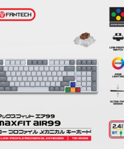 Tastatura Mehanicka Gaming Fantech MK916 RGB Maxfit AIR99 Wireless grey (brown switch)