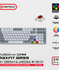 Tastatura Mehanicka Gaming Fantech MK916 RGB Maxfit AIR99 Wireless grey (red switch)