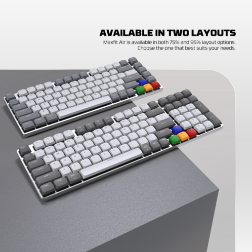 Tastatura Mehanicka Gaming Fantech MK916 RGB Maxfit AIR99 Wireless grey (red switch) - Image 4