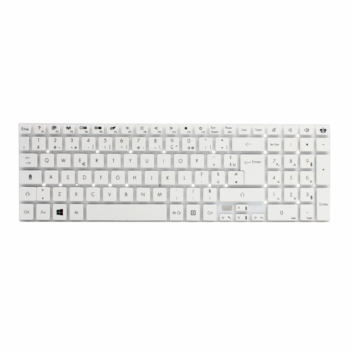 Tastatura za laptop Gateway NV52L NV55S NV57 bela