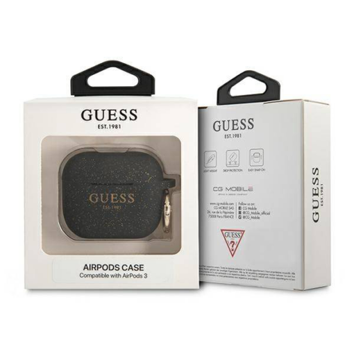 Torbica Guess Airpods 3 Glitter crna (GUA3SGGEK) - Image 4