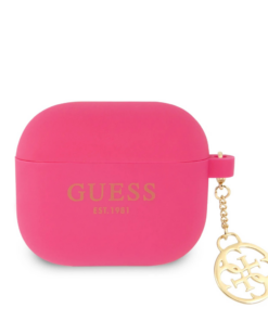 Torbica Guess Silicone za Airpods 3 4G Charm pink (GUA3LSC4EF)