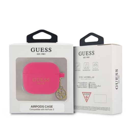 Torbica Guess Silicone za Airpods 3 4G Charm pink (GUA3LSC4EF) - Image 3