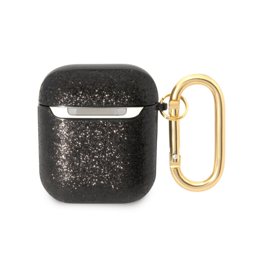 Torbica Guess za Airpods 1/2 PU Glitter Flake crna (GUA2HGGSHK) - Image 2