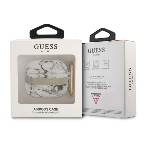 Torbica Guess za Airpods 3 TPU siva (GUA3HCHMAG) - Image 3