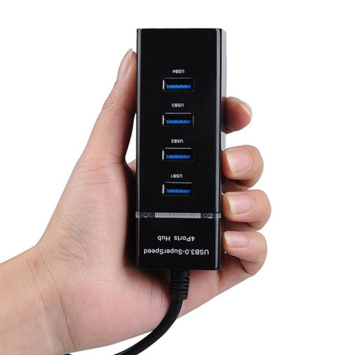 USB 3.0 HUB 4 porta JWD-U36 crni - Image 3