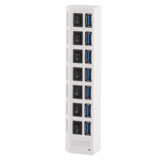 USB 3.0 HUB 7 portova JWD-U37 beli - Image 2