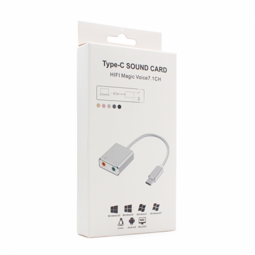 USB Type C zvucna karta 7.1 USB 2.0 JWD-TC35 - Image 5