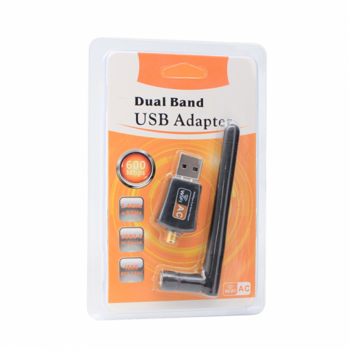 Wireless dual band adapter sa antenom USB 2.4GHz 5GHz 600Mb - Image 5
