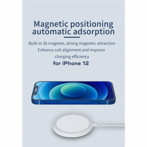 Wireless punjac iPhone 12 magnetic 15W beli - Image 3