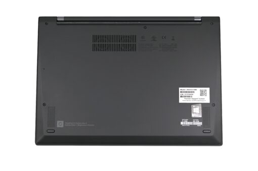 Lenovo ThinkPad X1 Carbon Gen 9 bottom side with product label
