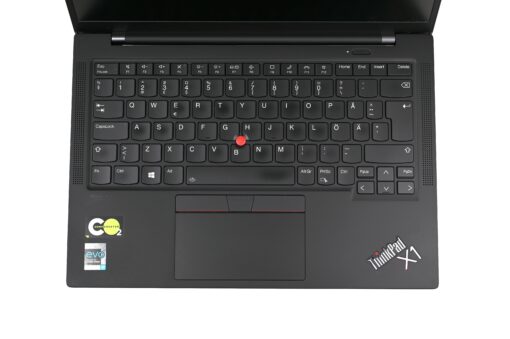 Lenovo ThinkPad X1 Carbon Gen 9 keyboard and touchpad close-up